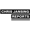 A black and white image of the logo for chris jaying reports.