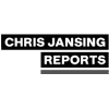 A black and white image of the logo for chris jaying reports.